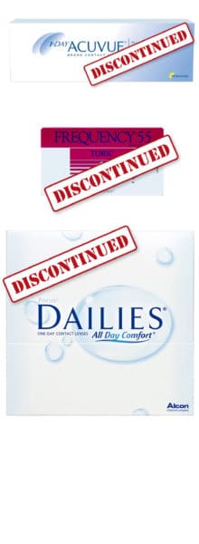 1 Day Acuvue; Focus Dailies; Frequency 55