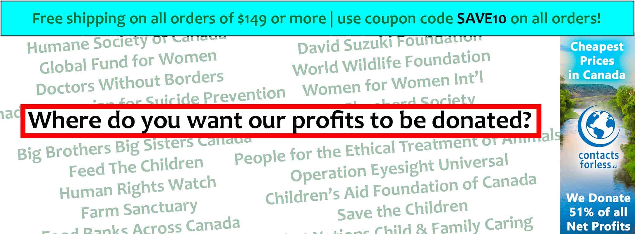 Buy Contact Lenses Online Canada at the Best & Cheapest Site